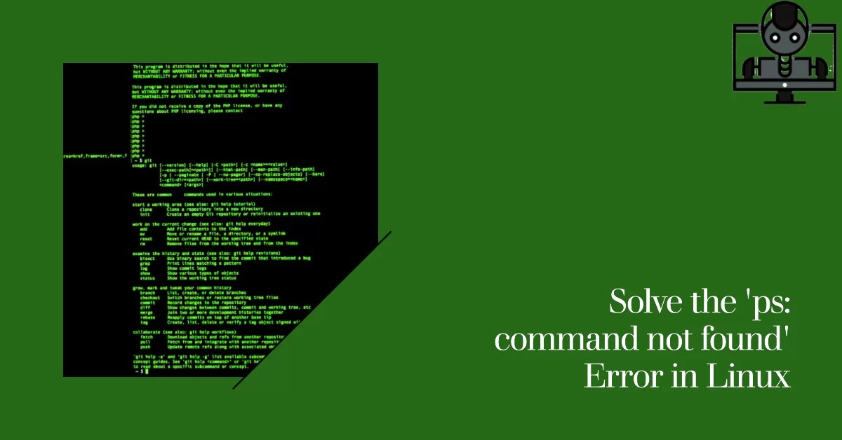 How To Fix ' ps command not found ' Error in Linux Window Cage