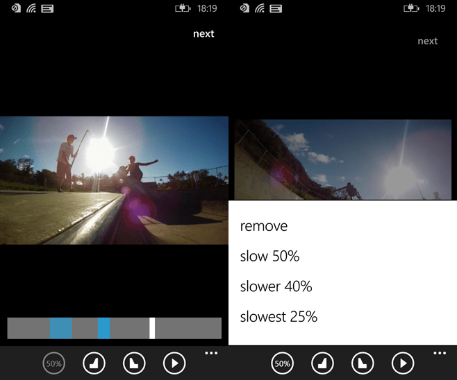 Efeito de câmera lenta no Windows Phone (slow motion)