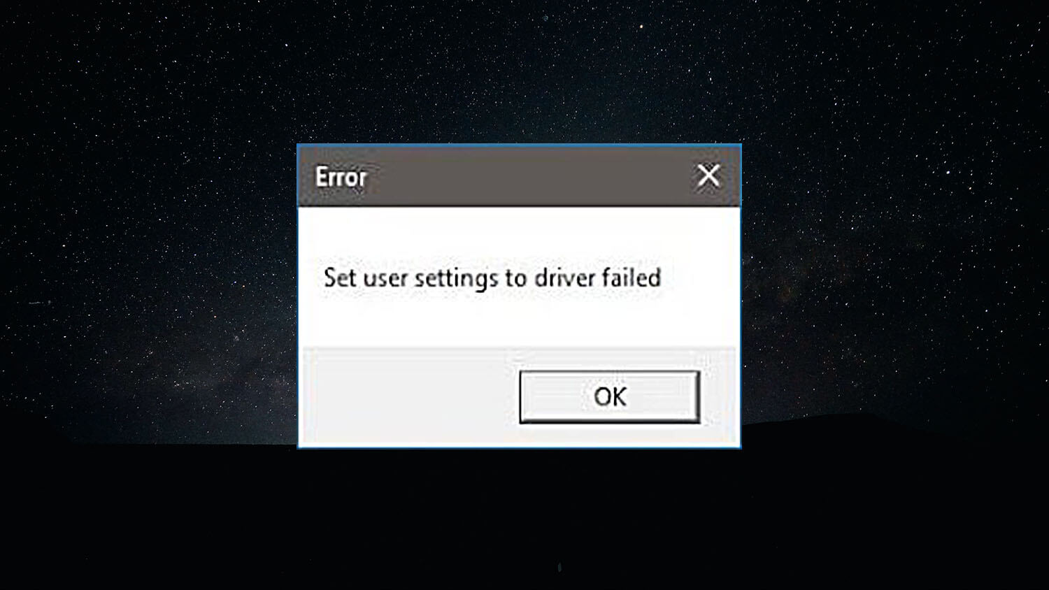 How to FIX Set User Settings to Driver Failed Error (ALPS Device Drive)