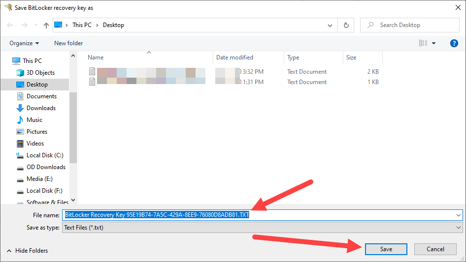 How to Backup BitLocker Recovery Key in Windows