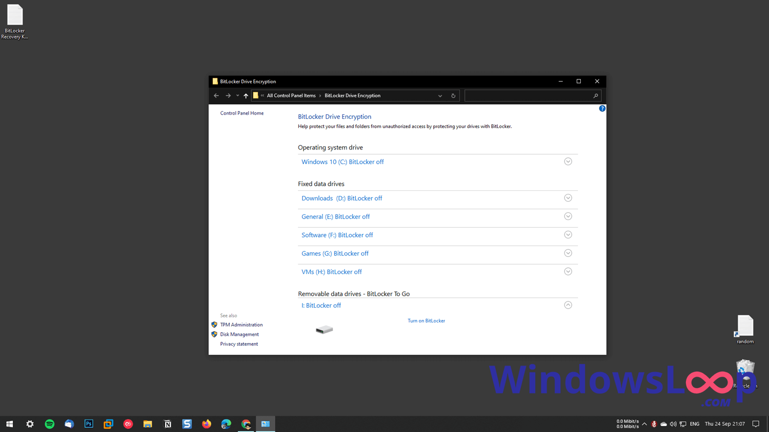 How to Disable BitLocker in Windows 10 (remove bitlocker)