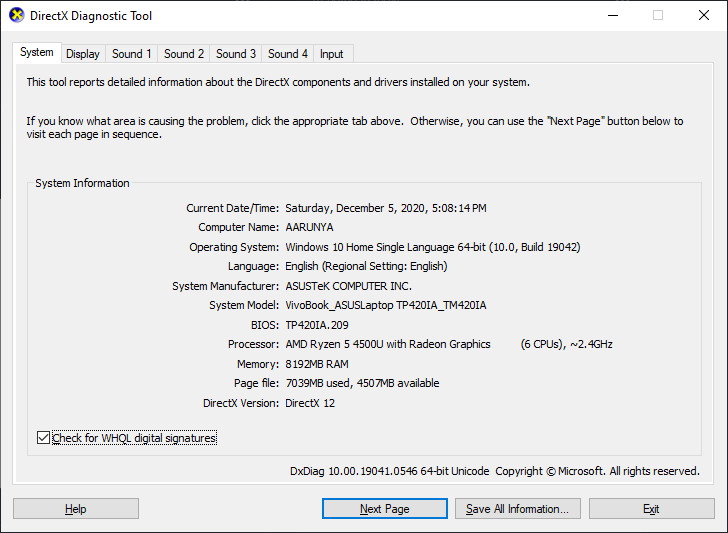 How to find directx version - gostsg