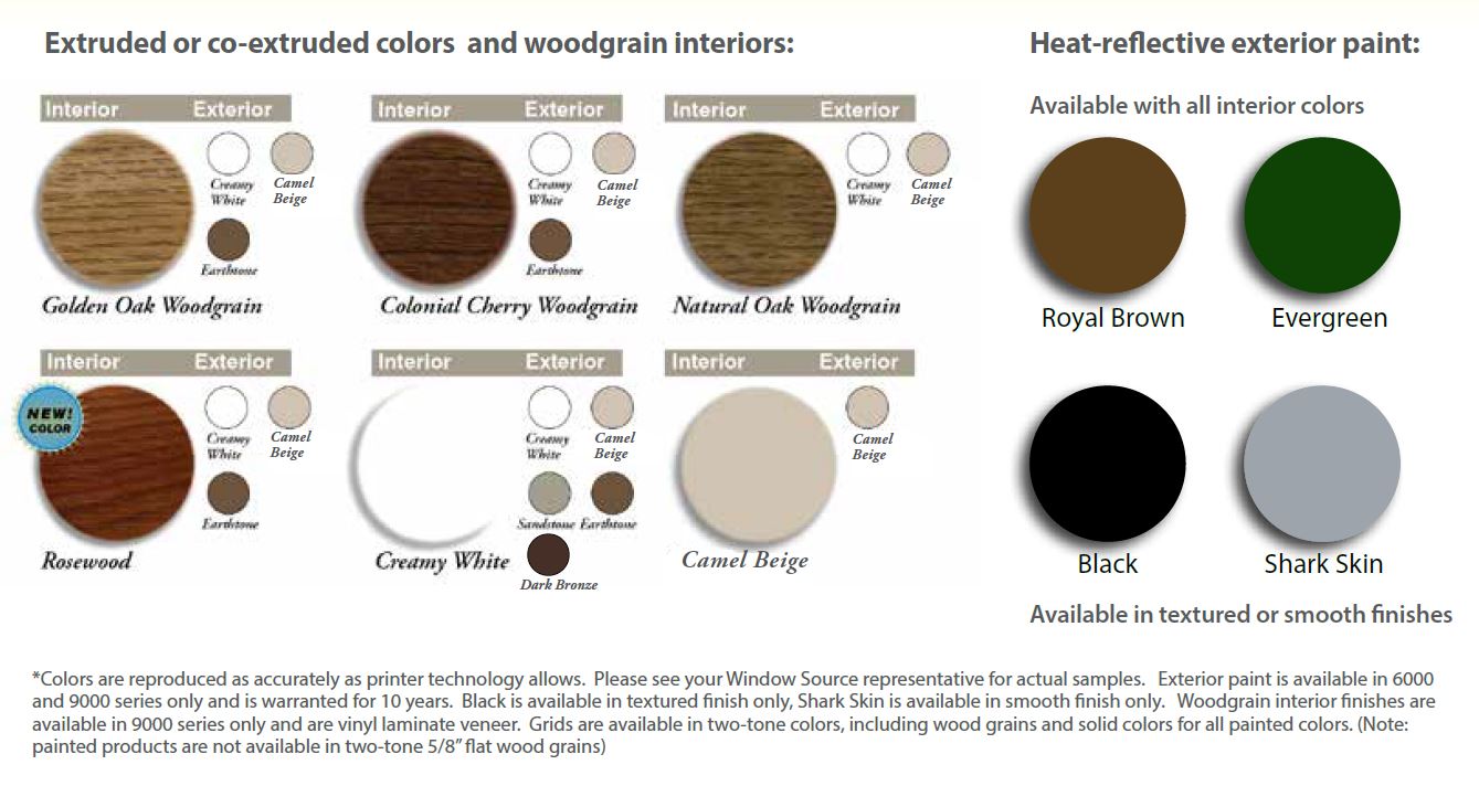 Topeka Replacement Window Color Options Black Exterior Windows