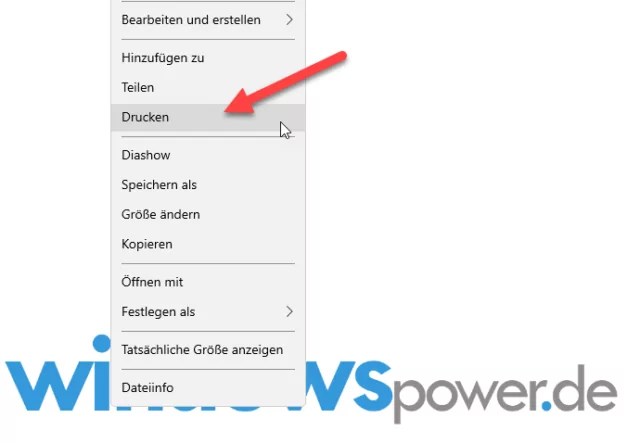 Bild in PDF umwandeln mit Microsoft Print to PDF