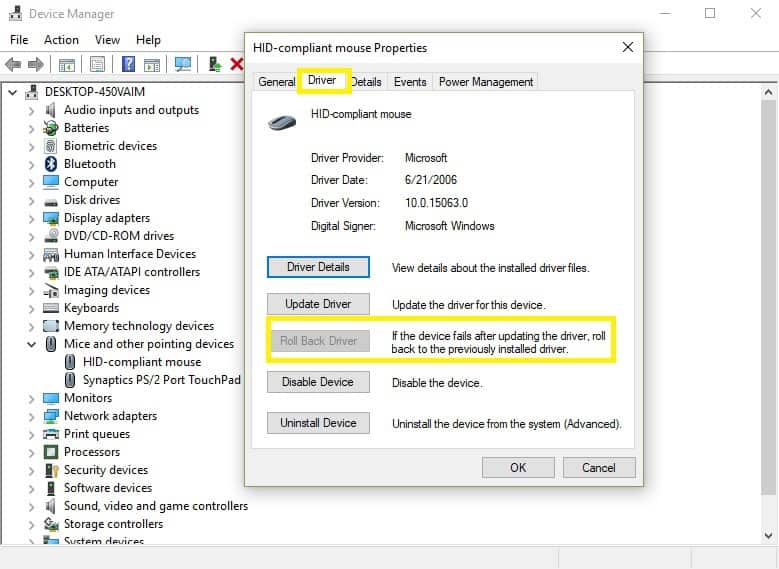How do I get my cursor back on Windows 10?