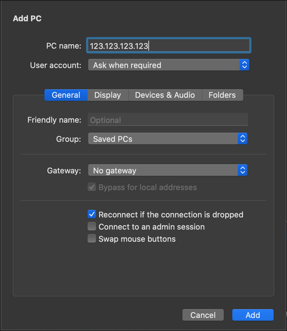 How to connect to Windows Server via Remote Desktop (OS X)