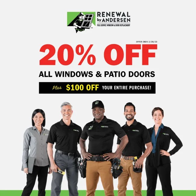 Limited Time Offer Windows and Patio Doors Renewal by Andersen