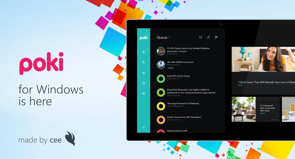 Poki for Windows ist da! Desktop Version des Pocket Clients jetzt