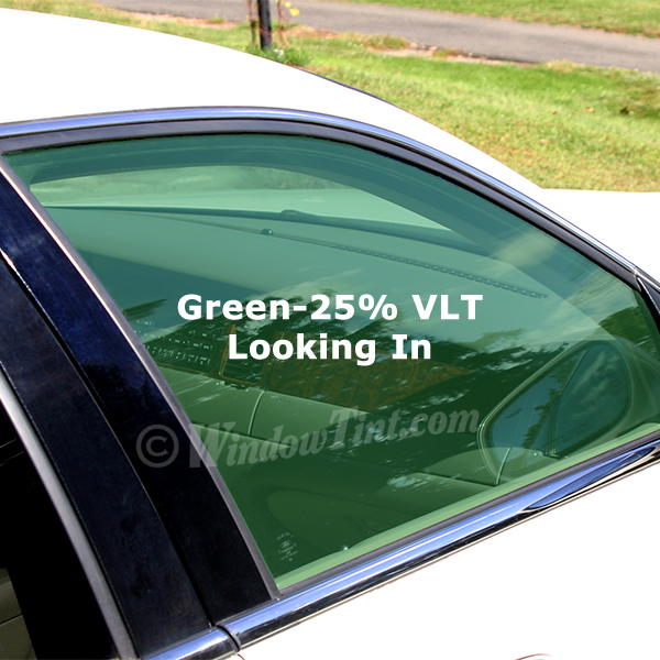 Green 25 VLT Auto Window Tinting Film