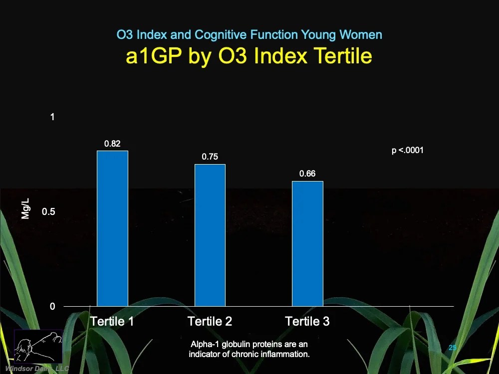 Windsor Dairy Omega3 Index and Cognitive Function in Women