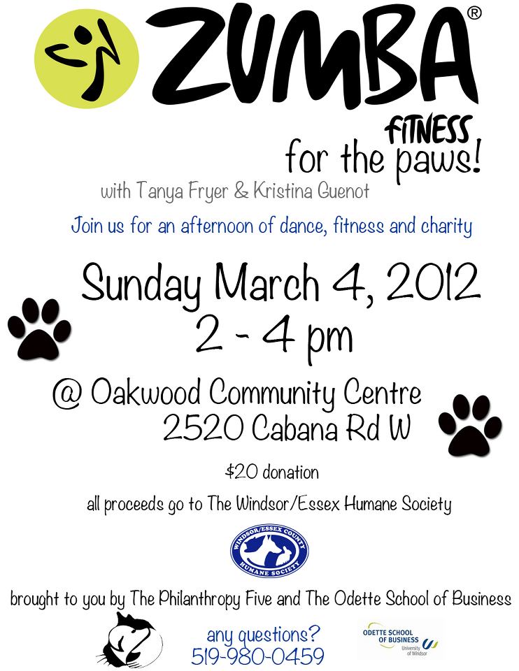 Zumba Fitness for Pets, Donations Go to the Humane Society