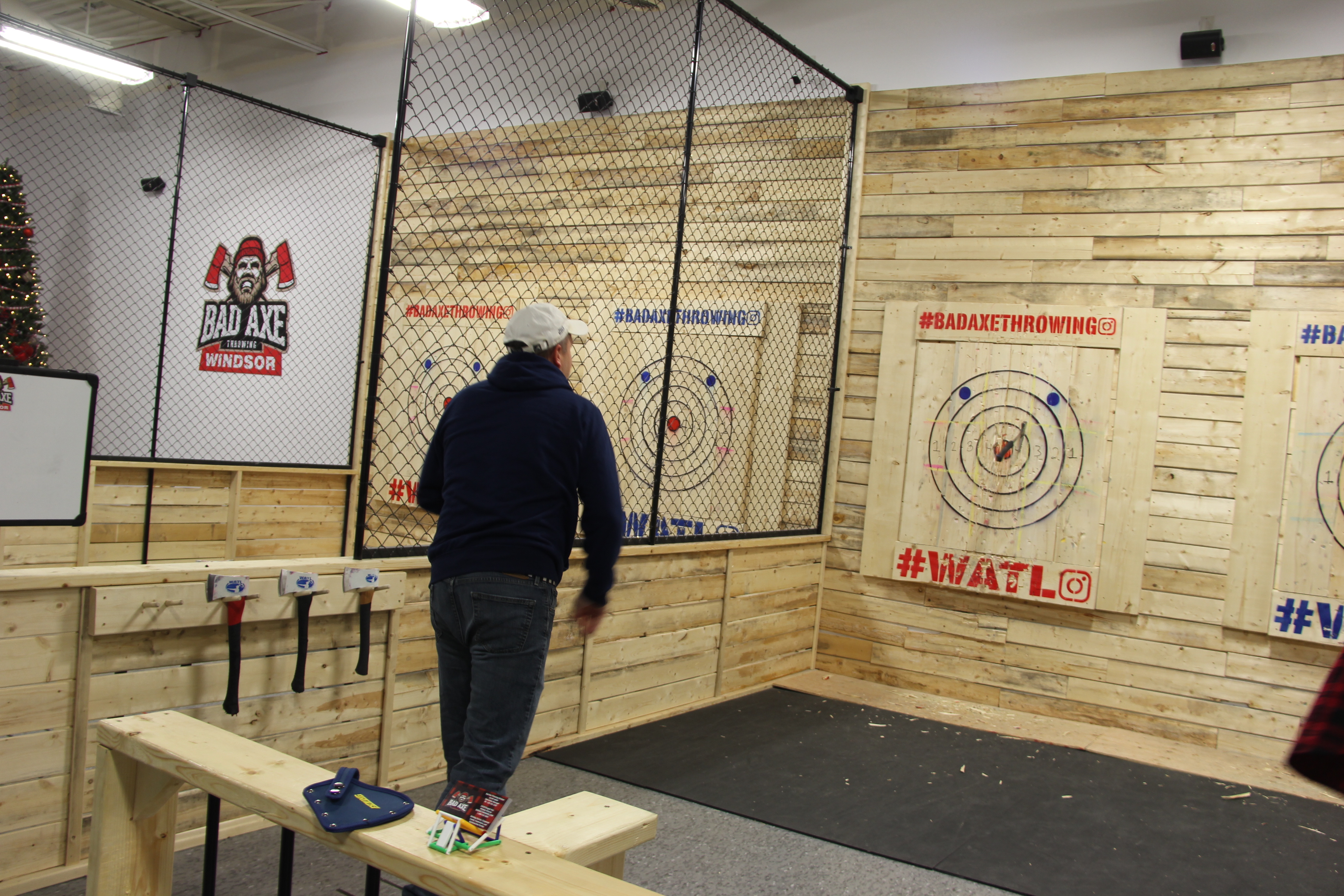 NOW OPEN Bad Axe Throwing Comes To The Dorwin Plaza windsoriteDOTca