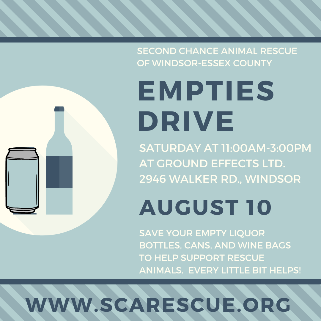SCAR Empties Drive Windsor & Essex County Events windsoriteDOTca