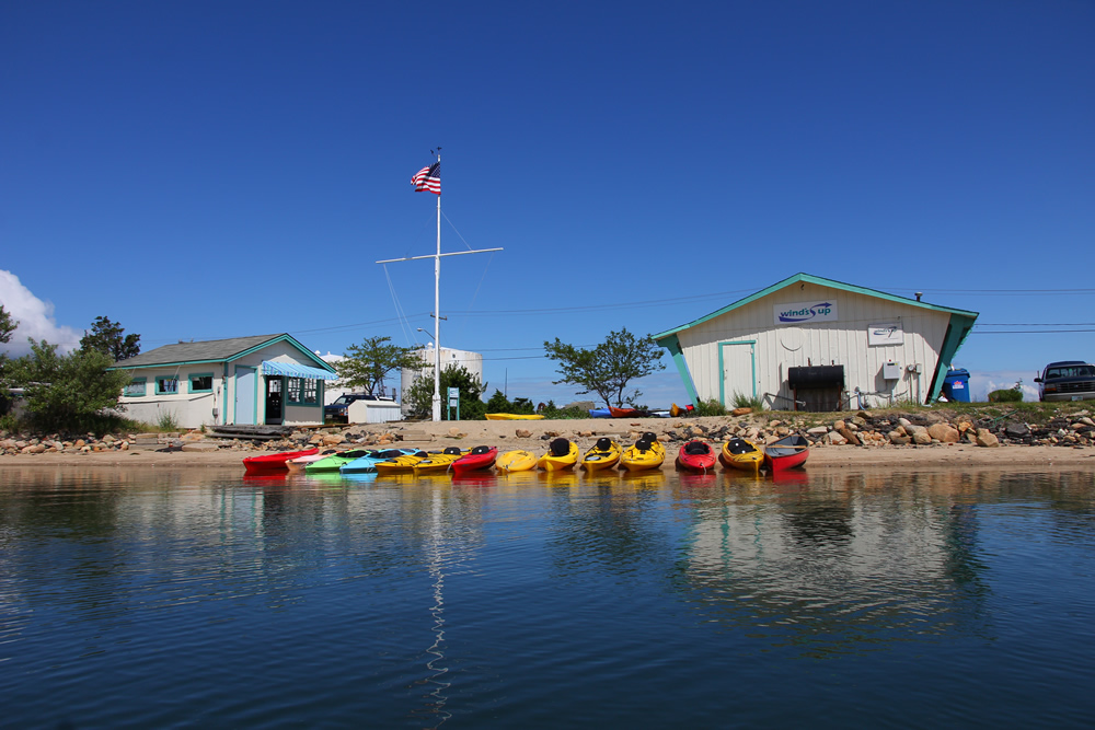 Kayak Gear on Martha's Vineyard Wind's Up