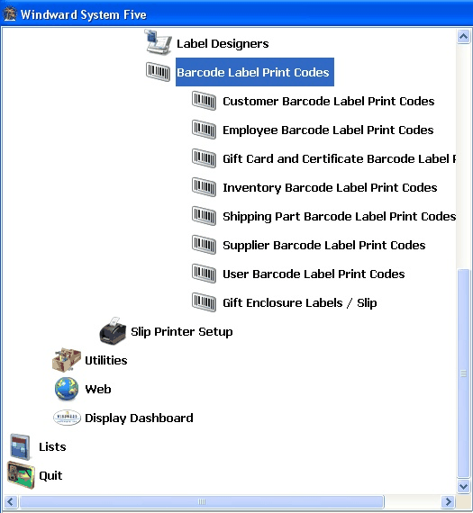 Barcode Label Print Codes