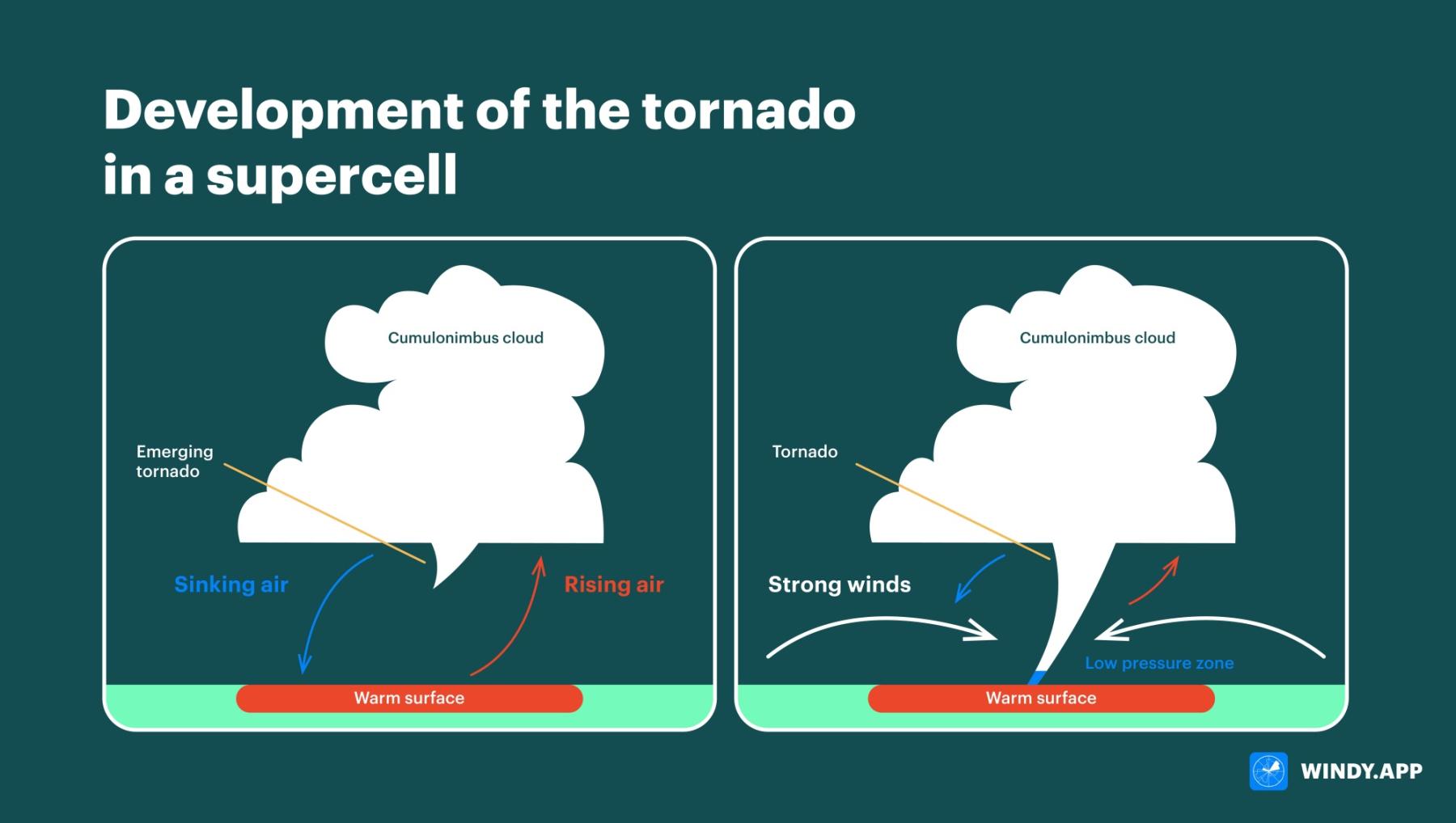 What is a tornado and how does it form Windy.app