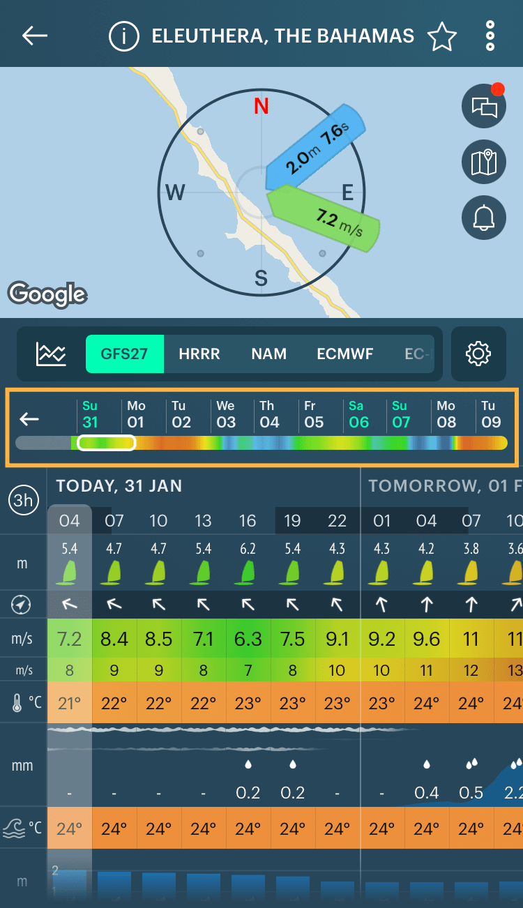 How to get wind forecast in less than three clicks in Windy.app Windy.app