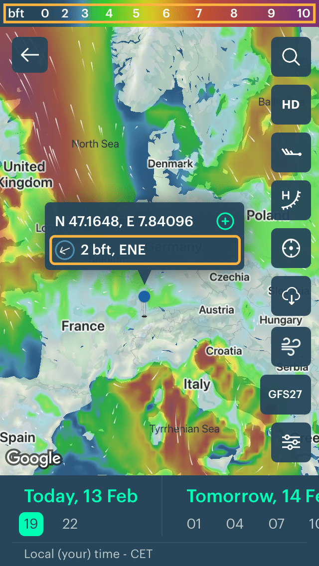 Learn to measure wind speed and power conditions by the Beaufort scale