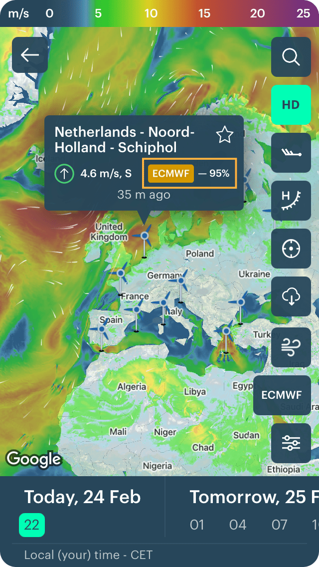 How to compare weather forecasts. Yes, they can be different Windy.app