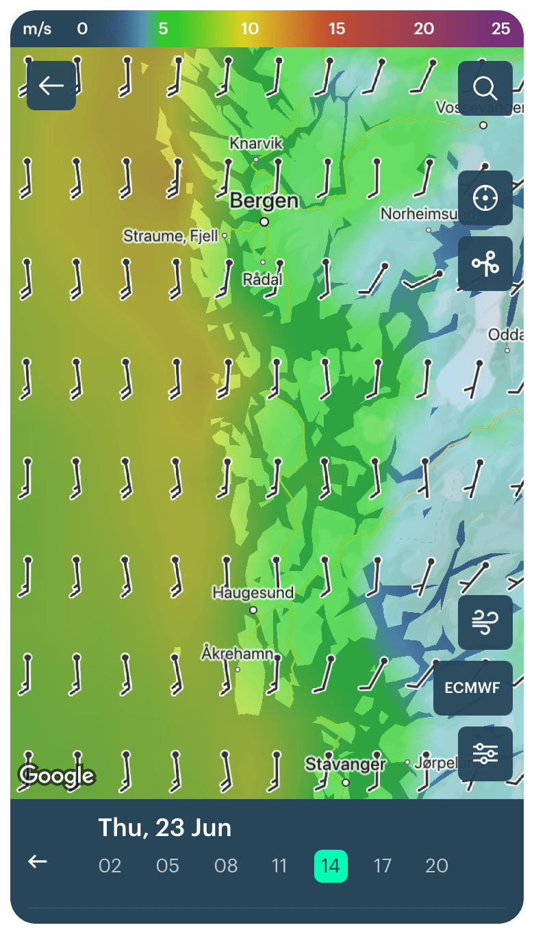 How to read wind direction. Even if it sounds too simple Windy.app