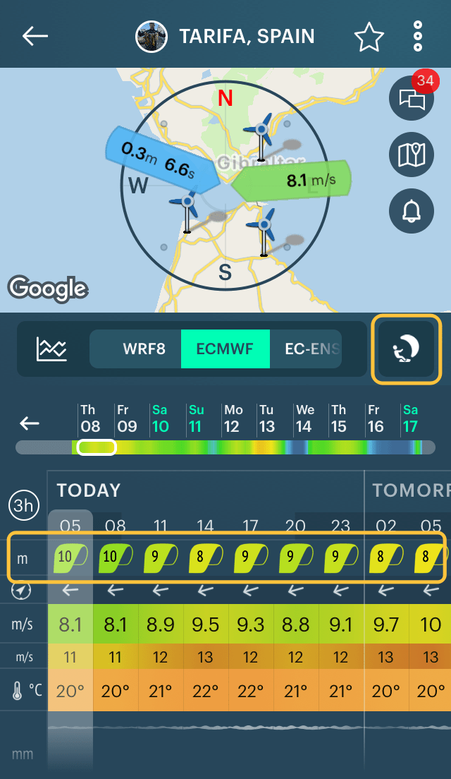 Mini user guide to kitesurfing with Windy.app Windy.app