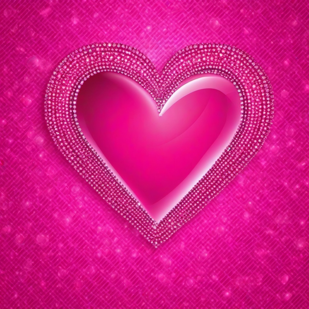 Heart Background Wallpaper Pink Diamond Heart Wallpaper