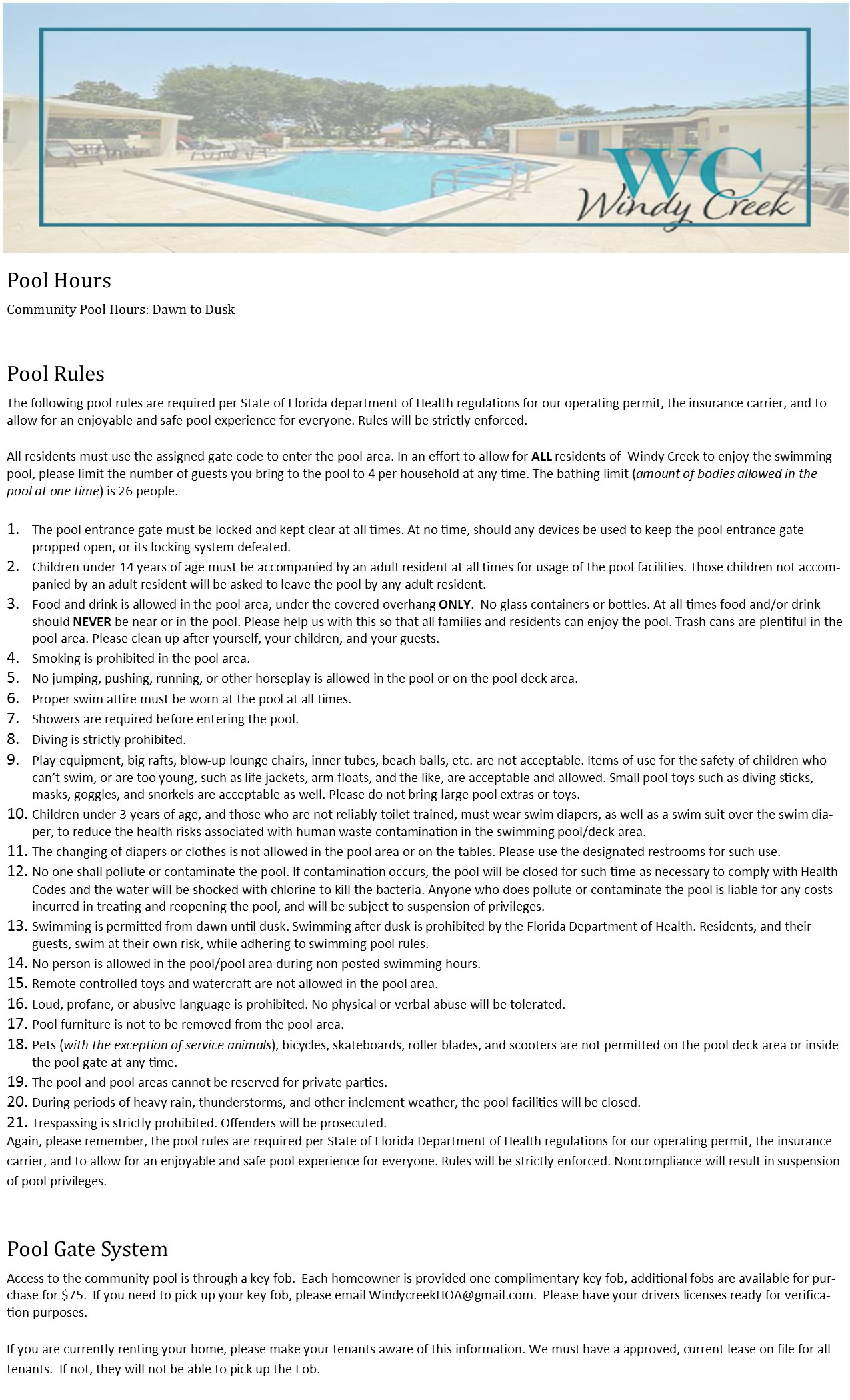 Pool Windy Creek in Delray Beach