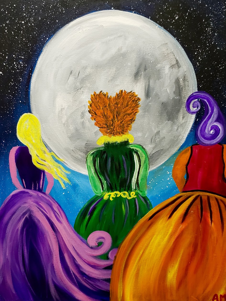 Three Witches Cookies and Canvas Wine and Canvas Kalamazoo