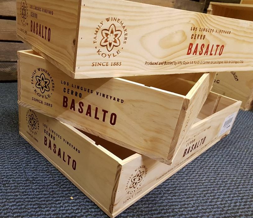 Basalto 6 Bottle Wooden Wine box 5 Pack Special Wine Boxes Etc