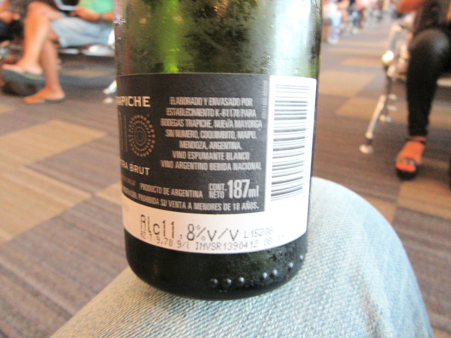 Trapiche Mio Extra Brut NV A Fitting Mendoza Airport Sparkler Wine Casual
