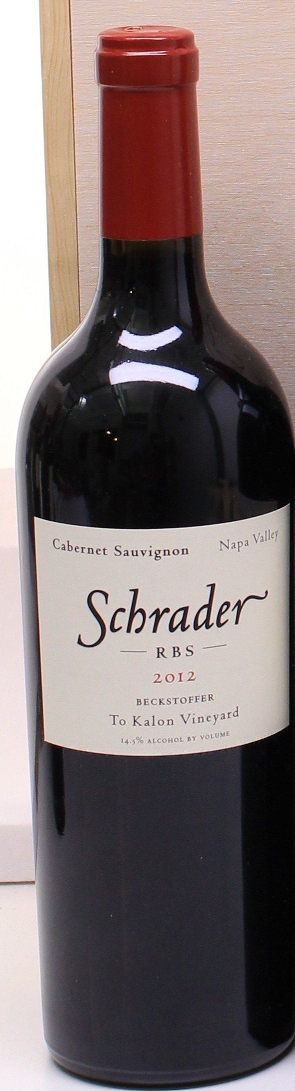 2012 Schrader Cellars RBS Beckstoffer ToKalon Vineyard