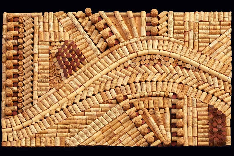 Wine Cork Art, Esmeralda