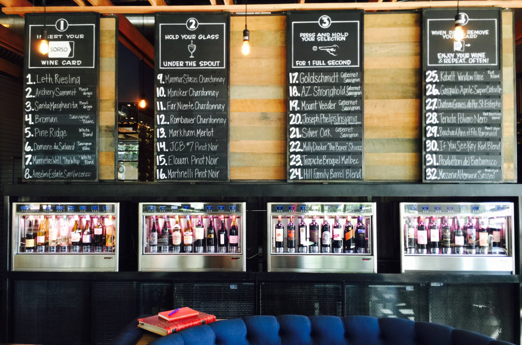 Sorso Wine Room Brings 32 Wines On Tap To The Scottsdale Quarter