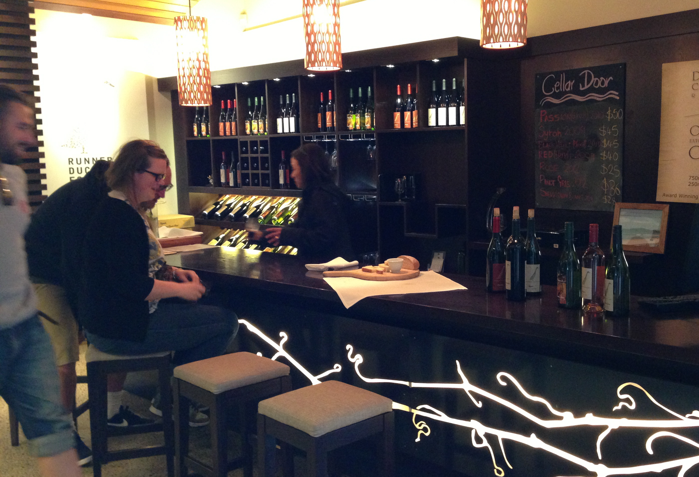 Cellar door visit Runner Duck Estate/Plume Matakana Winehos