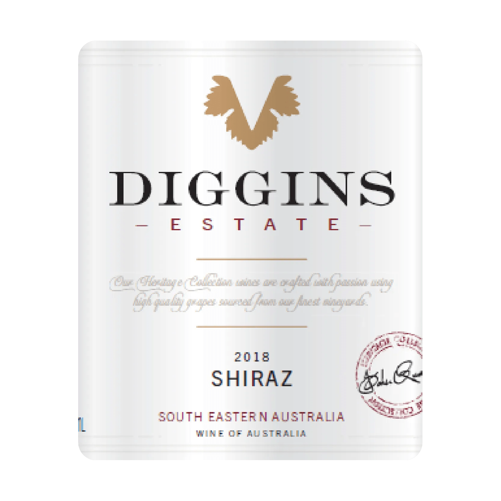 DIGGINS ESTATE Heritage Collection Shiraz