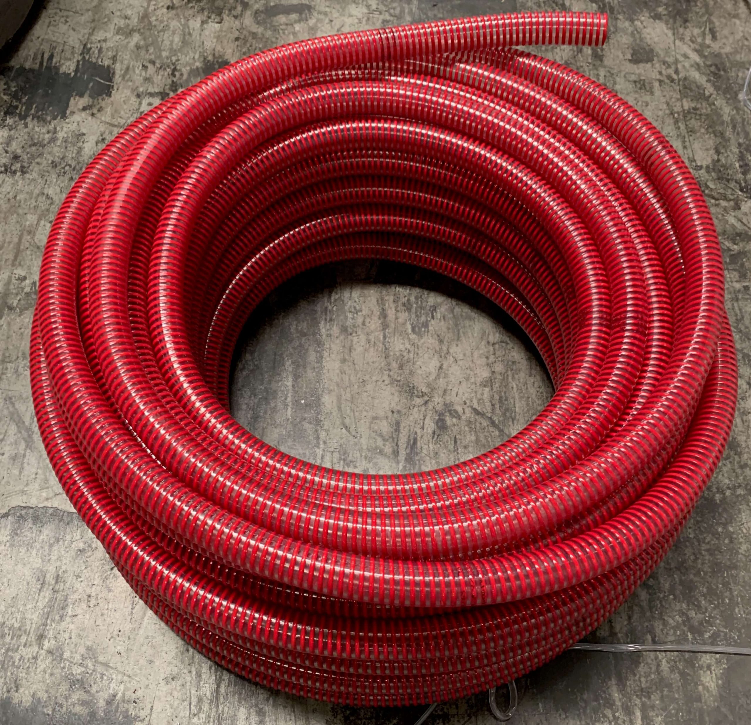 Red Heliflex Hose & Super Clamps Winequip Cellar Equipment