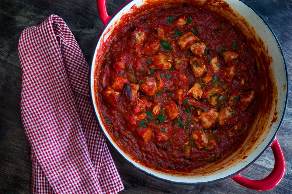 Chicken Cacciatore in a Dutch Oven Winery Explorers