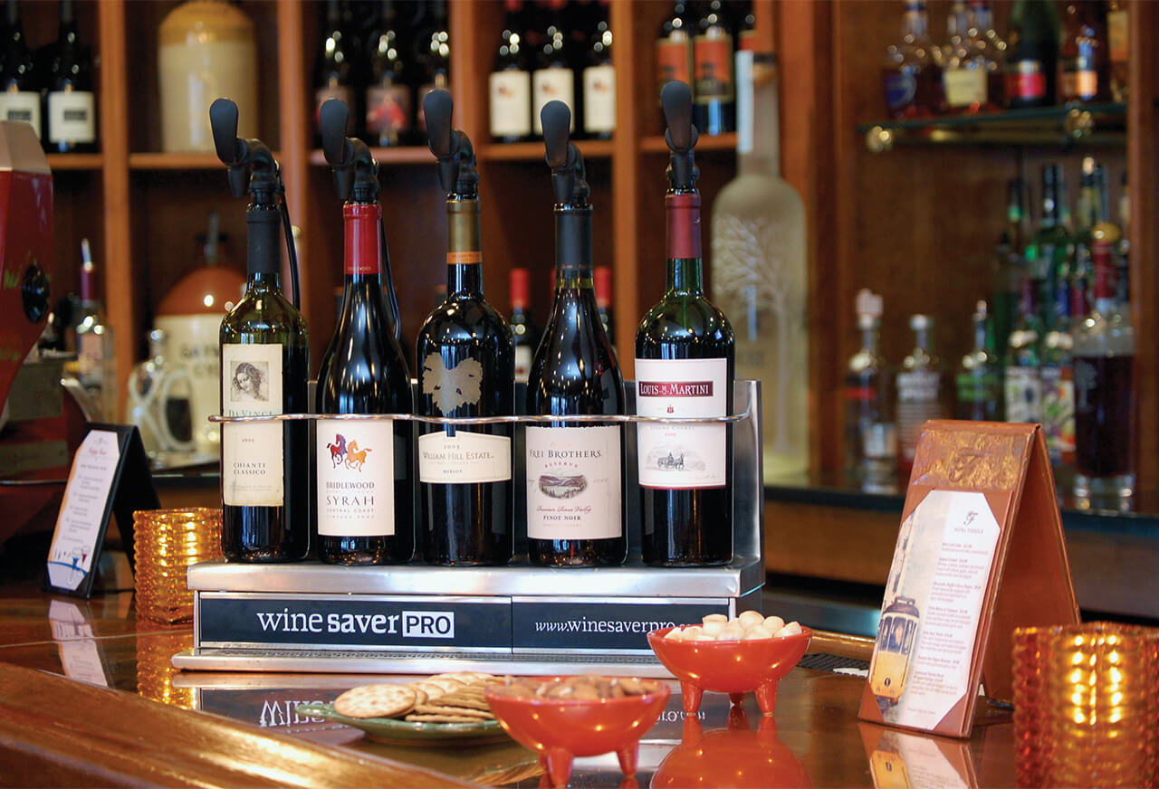 Wine Saver PRO the first multibottle, argonpowered wine serve