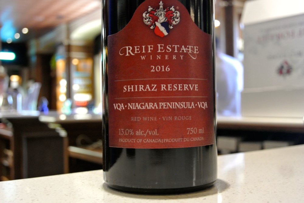 A 14 Niagara red wine steals the show at Reif Estate