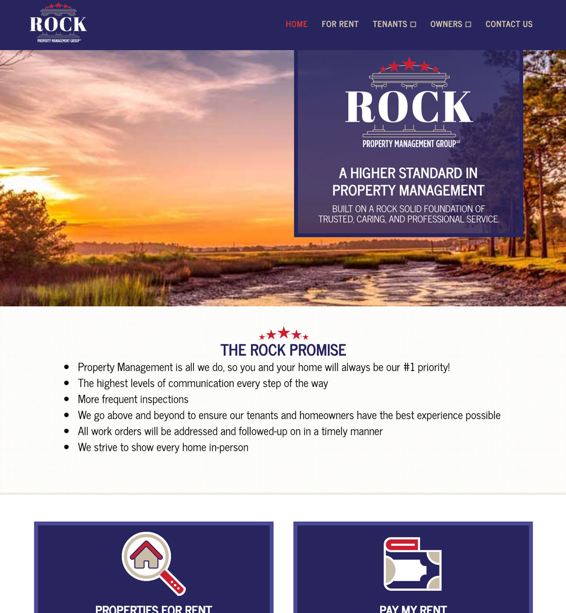 Rock Property Management Winged Design