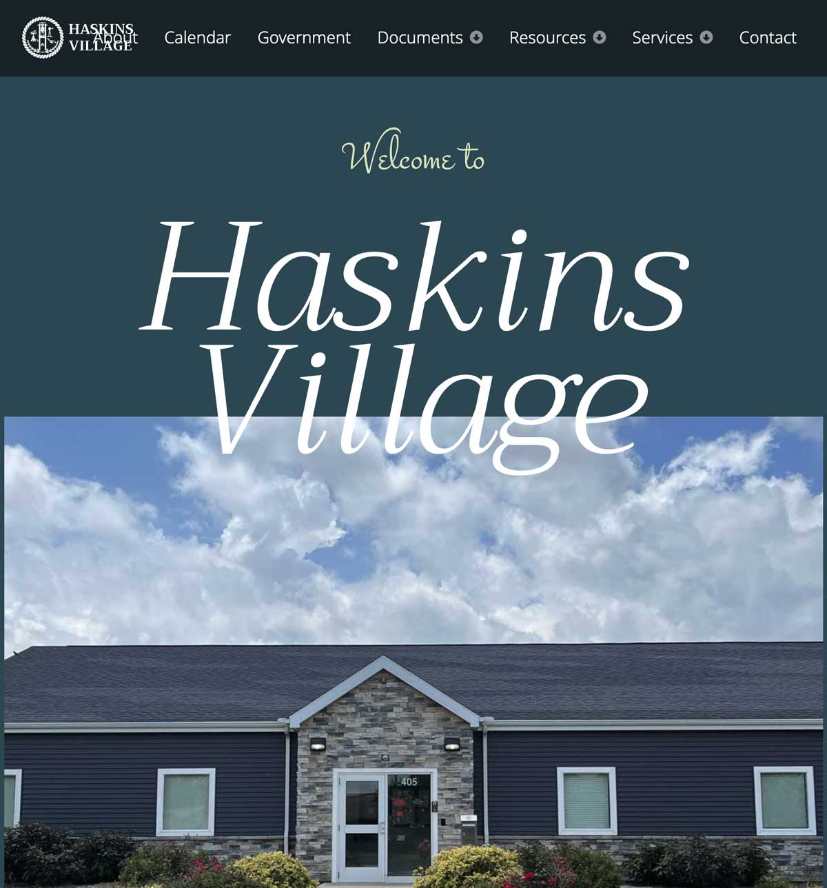 Haskins Village Winged Design