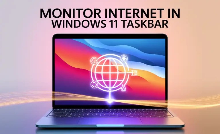 Monitor Internet In Windows 11 Taskbar