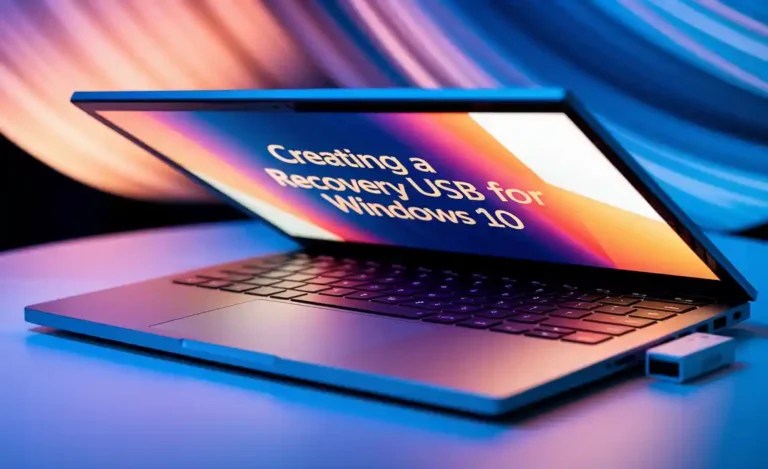 Creating a Recovery USB for Windows 10