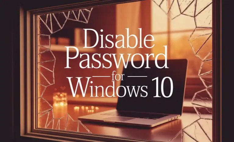 Disable Password For Windows 10