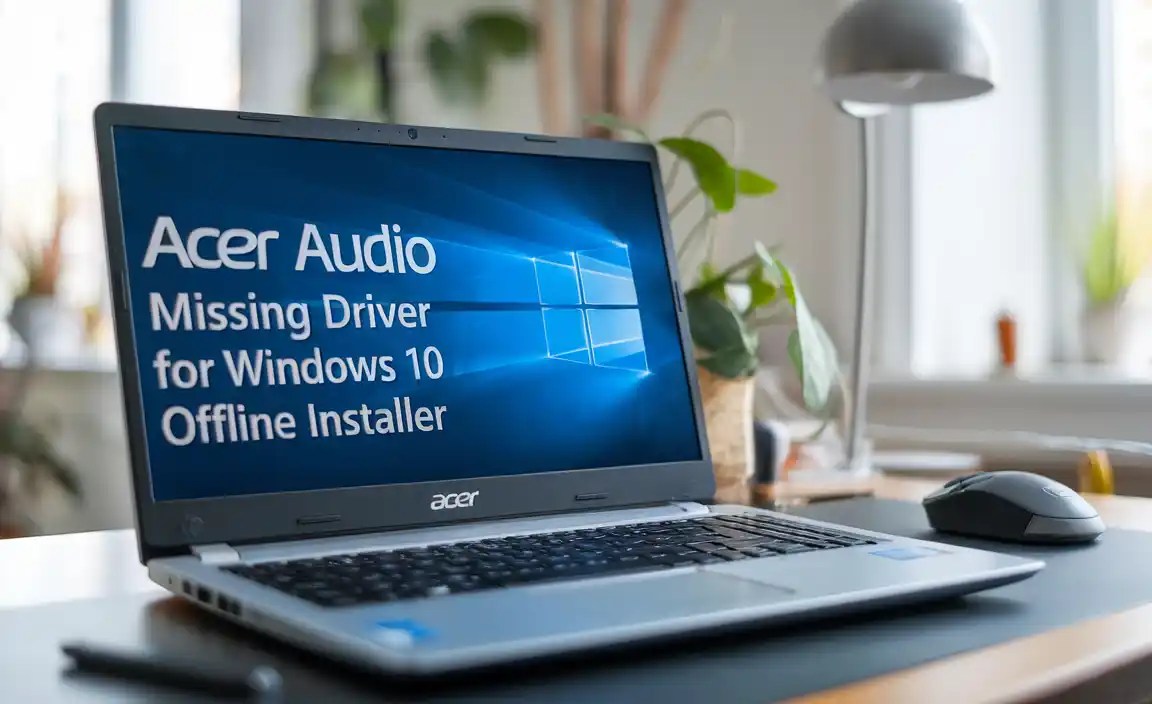 Acer Audio Missing Driver for Windows 10 Offline Installer
