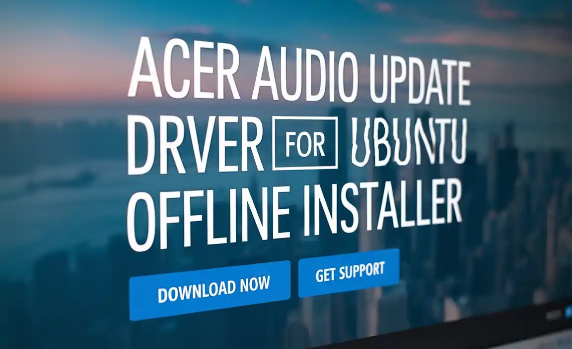 Acer Audio Update Driver for Ubuntu Offline Installer
