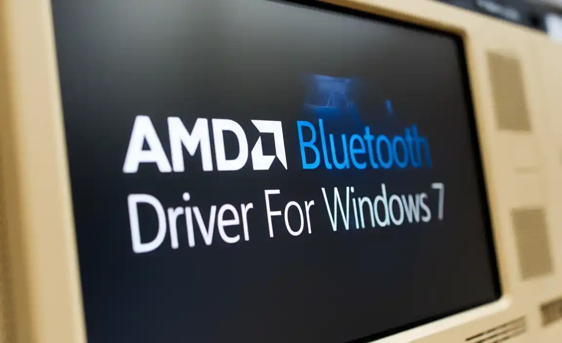 Amd Bluetooth Driver Setup for Windows 7