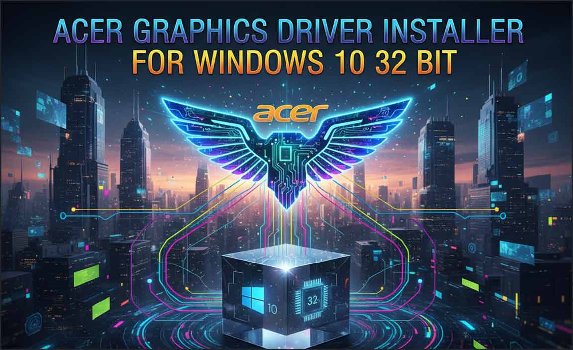 Acer Graphics Driver Installer for Windows 10 32 Bit
