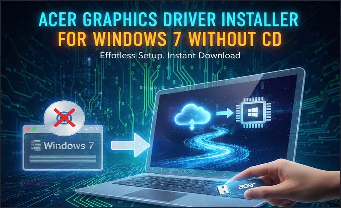 Acer Graphics Driver Installer for Windows 7 Without CD