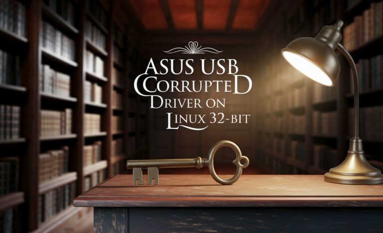 Asus USB Corrupted Driver on Linux 32-Bit